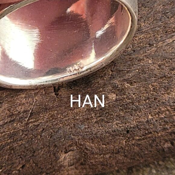 Sterling Extra Wide Contemporary Five Groove Ring Band - Picture 8 of 10